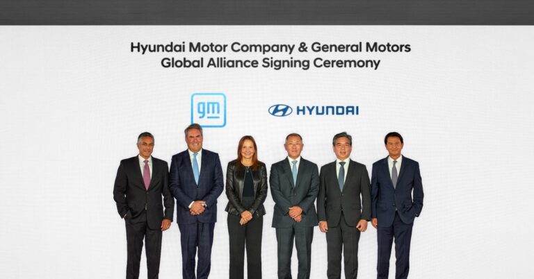 Large 63479 HyundaiandGMSignMemorandumofUnderstandingtoExploreCollaborationonVehiclesSupplyChainandClean EnergyTechnologies