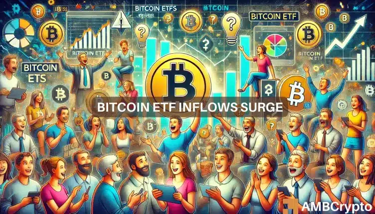 Bitcoin ETF inflows surge 1