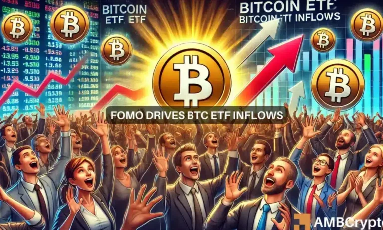 FOMO Drives BTC ETF inflows 1000x600