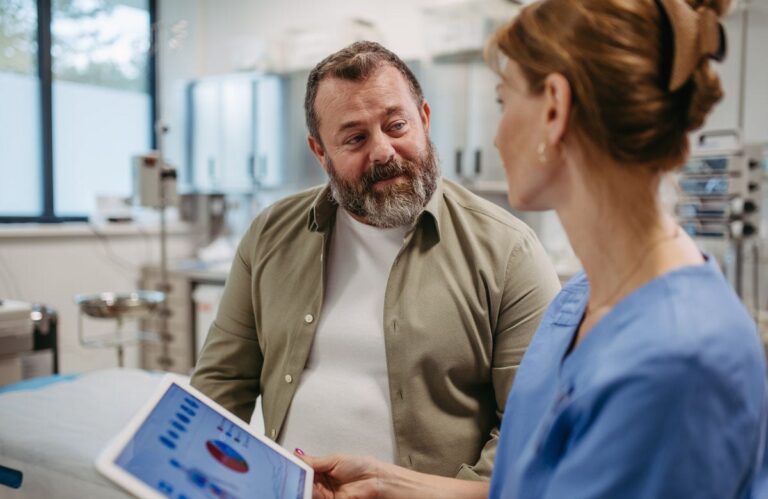 overweight patient at doctor