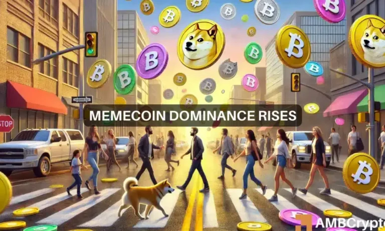 Memecoin dominance rises 1000x600