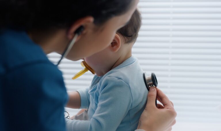 baby at doctor